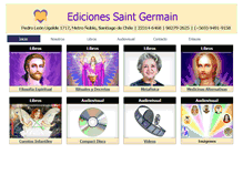 Tablet Screenshot of ediciones.saintgermain.cl